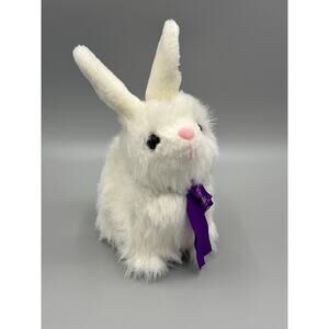 Russell Stover Candies Bunny Rabbit White Plush 8” Stuffed Animal
